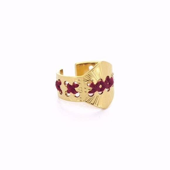 Camille Enrico Paris Gold GHAT RING - Picture 2 of 2